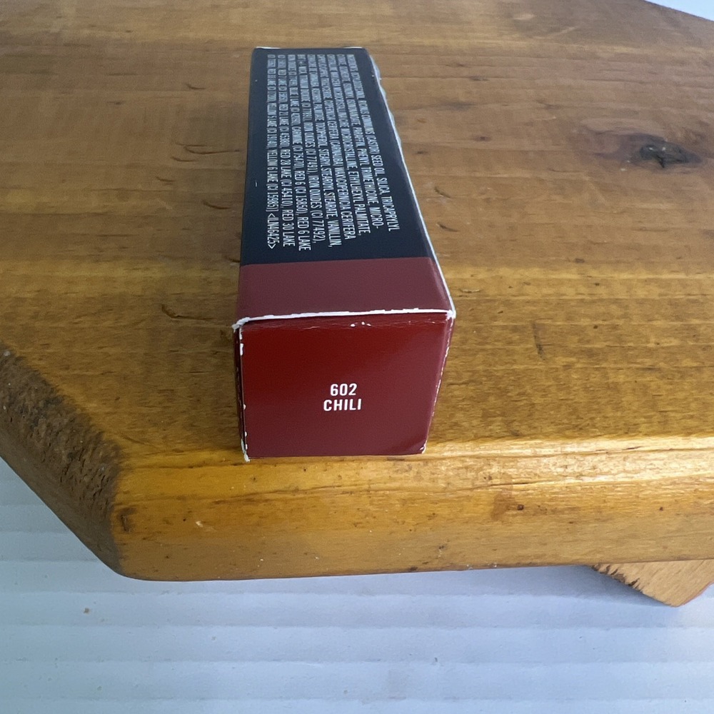 MAC #602‎ CHILI  Matte Lipstick 3 g .10 oz Warm Brick Red Full-size - Picture 2 of 7
